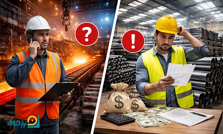 اشتباهات رایج هنگام خرید فولاد از کارخانه یا واسطه