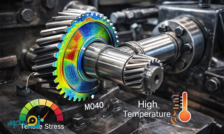 عملکرد فولاد MO40 در قطعات تحت تنش